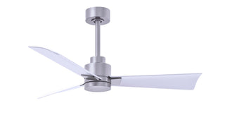 Matthews Fan Company - AK-BN-MWH-42 - 42" Ceiling Fan - Alessandra - Brushed Nickel