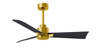 Matthews Fan Company - AK-BRBR-BK-42 - 42" Ceiling Fan - Alessandra - Brushed Brass