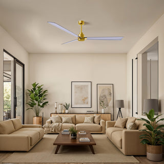 Alessandra 72" Ceiling Fan in Brushed Brass