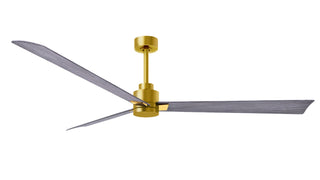 Matthews Fan Company - AK-BRBR-BW-72 - 72" Ceiling Fan - Alessandra - Brushed Brass