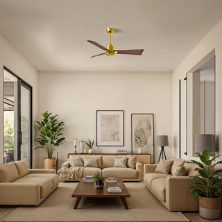 Alessandra 42" Ceiling Fan in Brushed Brass