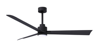 Matthews Fan Company - AKLK-BK-BK-56 - 56" Ceiling Fan - Alessandra - LK - Matte Black