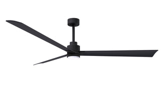 Matthews Fan Company - AKLK-BK-BK-72 - 72" Ceiling Fan - Alessandra - LK - Matte Black