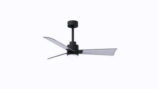 Matthews Fan Company - AKLK-BK-BN-42 - 42" Ceiling Fan - Alessandra - LK - Matte Black