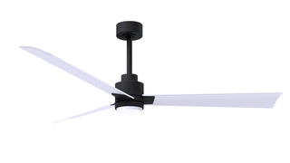 Matthews Fan Company - AKLK-BK-MWH-56 - 56" Ceiling Fan - Alessandra - LK - Matte Black
