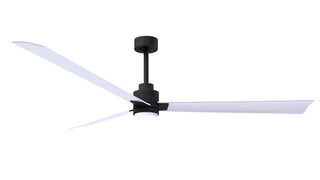 Matthews Fan Company - AKLK-BK-MWH-72 - 72" Ceiling Fan - Alessandra - LK - Matte Black