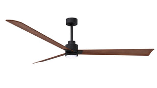 Matthews Fan Company - AKLK-BK-WN-72 - 72" Ceiling Fan - Alessandra - LK - Matte Black