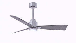Matthews Fan Company - AKLK-BN-BW-42 - 42" Ceiling Fan - Alessandra - LK - Brushed Nickel