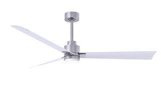 Matthews Fan Company - AKLK-BN-MWH-56 - 56" Ceiling Fan - Alessandra - LK - Brushed Nickel