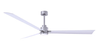 Matthews Fan Company - AKLK-BN-MWH-72 - 72" Ceiling Fan - Alessandra - LK - Brushed Nickel