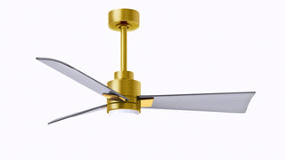 Matthews Fan Company - AKLK-BRBR-BN-42 - 42" Ceiling Fan - Alessandra - LK - Brushed Brass