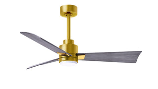 Matthews Fan Company - AKLK-BRBR-BW-42 - 42" Ceiling Fan - Alessandra - LK - Brushed Brass