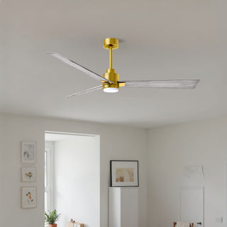 Alessandra - LK 56" Ceiling Fan in Brushed Brass