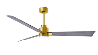 Matthews Fan Company - AKLK-BRBR-BW-56 - 56" Ceiling Fan - Alessandra - LK - Brushed Brass