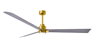 Matthews Fan Company - AKLK-BRBR-BW-72 - 72" Ceiling Fan - Alessandra - LK - Brushed Brass