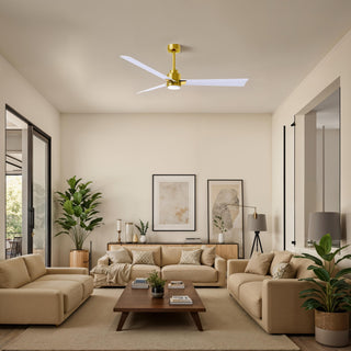 Alessandra - LK 56" Ceiling Fan in Brushed Brass