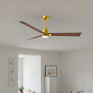 Alessandra - LK 56" Ceiling Fan in Brushed Brass