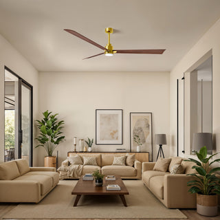 Alessandra - LK 72" Ceiling Fan in Brushed Brass