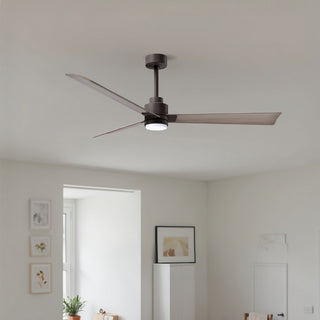 Alessandra - LK 56" Ceiling Fan in Textured Bronze