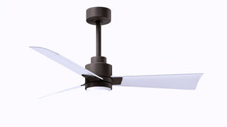 Matthews Fan Company - AKLK-TB-MWH-42 - 42" Ceiling Fan - Alessandra - LK - Textured Bronze