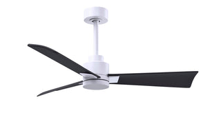 Matthews Fan Company - AK-MWH-BK-42 - 42" Ceiling Fan - Alessandra - Matte White