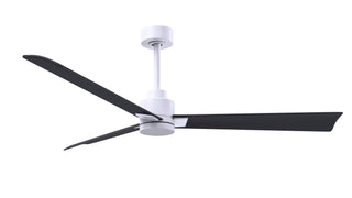 Matthews Fan Company - AK-MWH-BK-56 - 56" Ceiling Fan - Alessandra - Matte White
