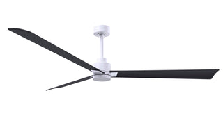 Matthews Fan Company - AK-MWH-BK-72 - 72" Ceiling Fan - Alessandra - Matte White