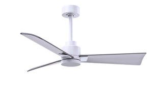 Matthews Fan Company - AK-MWH-BN-42 - 42" Ceiling Fan - Alessandra - Matte White