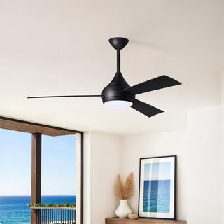 Donaire 52" Ceiling Fan in Matte Black