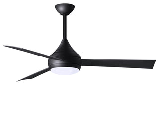 Matthews Fan Company - DA-BK-BK - 52" Ceiling Fan - Donaire - Matte Black