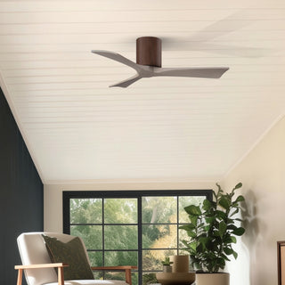 Irene-3H 42" Ceiling Fan in Walnut Tone