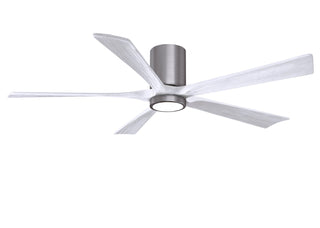 Matthews Fan Company - IR5HLK-BP-MWH-60 - 60" Ceiling Fan - Irene-5HLK - Brushed Pewter