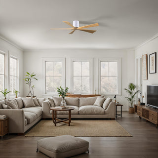 Irene-5H 60" Ceiling Fan in Gloss White