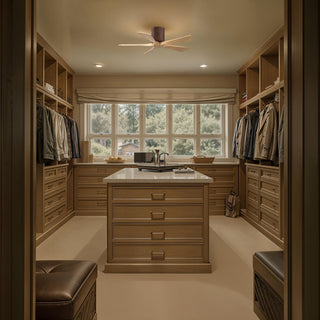 Irene-5H 42" Ceiling Fan in Walnut Tone