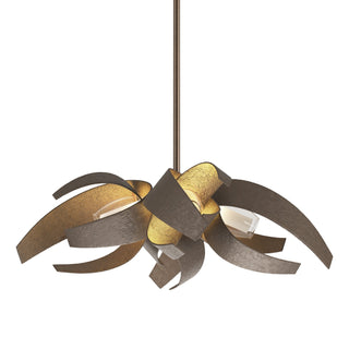 Hubbardton Forge - 136500-SKT-MULT-05-YE0352 - Corona Small Pendant - Corona - Bronze