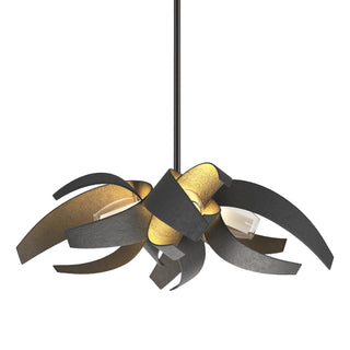 Hubbardton Forge - 136500-SKT-MULT-10-YE0352 - Corona Small Pendant - Corona - Black