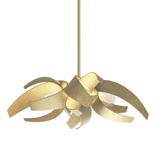 Hubbardton Forge - 136500-SKT-MULT-86-YE0352 - Corona Small Pendant - Corona - Modern Brass