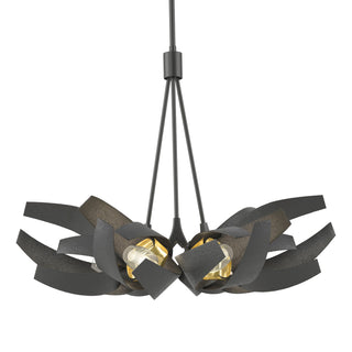 Hubbardton Forge - 136502-SKT-MULT-10-BR-YE0352 - Corona Brass Accent Pendant - Corona - Black