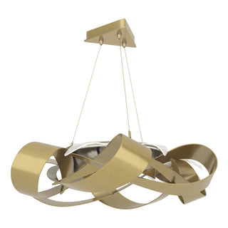 Hubbardton Forge - 136525-LED-STND-86 - Flux Large LED Pendant - Flux - Modern Brass