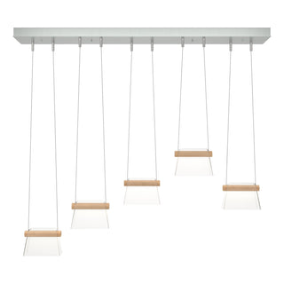 Hubbardton Forge - 136570-LED-STND-82-WD-ZM0560 - More Cowbell LED Pendant - Cowbell - Vintage Platinum