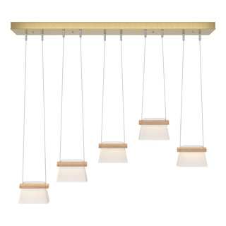 Hubbardton Forge - 136570-LED-STND-86-WD-YE0560 - More Cowbell LED Pendant - Cowbell - Modern Brass