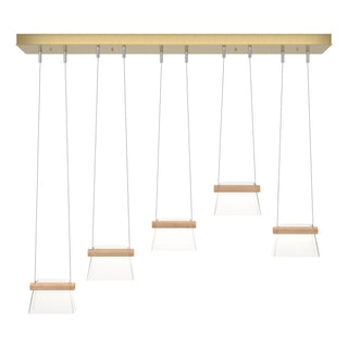 Hubbardton Forge - 136570-LED-STND-86-WD-ZM0560 - More Cowbell LED Pendant - Cowbell - Modern Brass
