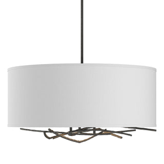 Hubbardton Forge - 137665-SKT-MULT-20-SF2201 - Brindille Drum Shade Pendant - Brindille - Natural Iron
