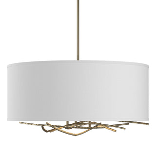 Hubbardton Forge - 137665-SKT-MULT-84-SF2201 - Brindille Drum Shade Pendant - Brindille - Soft Gold