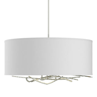 Hubbardton Forge - 137665-SKT-MULT-85-SF2201 - Brindille Drum Shade Pendant - Brindille - Sterling