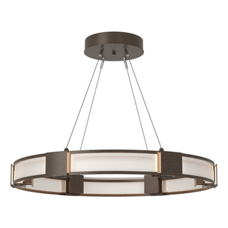 Hubbardton Forge - 138588-SKT-STND-05-FD0399 - Aura Glass Pendant - Aura - Bronze