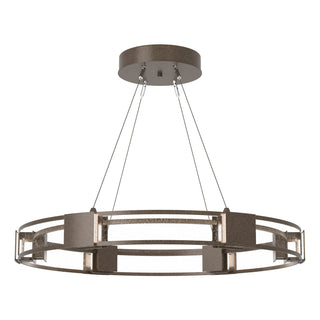 Hubbardton Forge - 138588-SKT-STND-05-II0399 - Aura Glass Pendant - Aura - Bronze