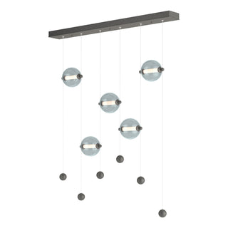 Hubbardton Forge - 139050-LED-STND-20-YL0668 - Abacus 5-Light LED Pendant - Abacus - Natural Iron