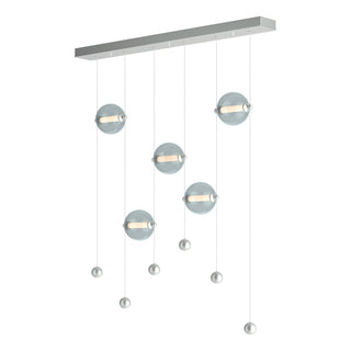 Hubbardton Forge - 139050-LED-STND-82-YL0668 - Abacus 5-Light LED Pendant - Abacus - Vintage Platinum