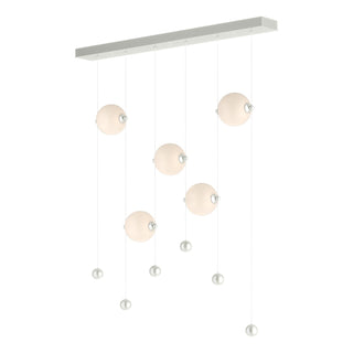 Hubbardton Forge - 139050-LED-STND-85-GG0668 - Abacus 5-Light LED Pendant - Abacus - Sterling